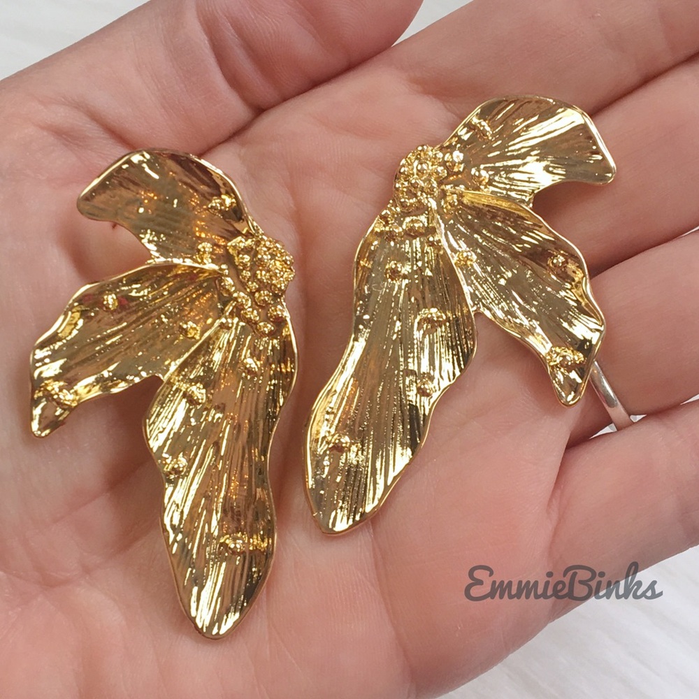 ✨3for$38  New Anthro Lotus Flower Drop Earring - Picture 9 of 14